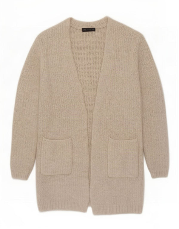 Marks & Spencer Pull cardigan ouvert long pour femme UK 10 Small Beige