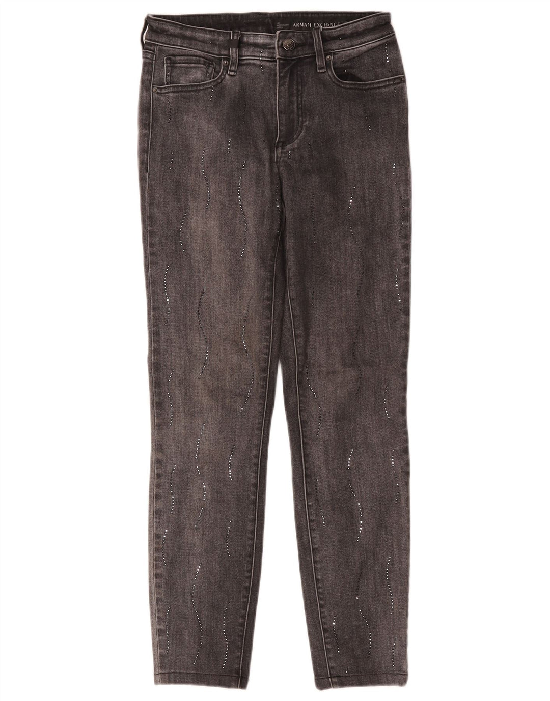 Armani Exchange Jean Super Skinny W25 L26 Gris Femme