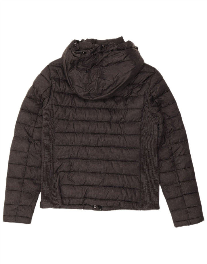 Superdry Veste matelassée à capuche pour filles 15-16 ans Large Gris Polyester