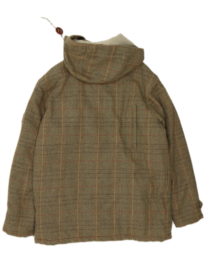 Penfield Veste matelassée à capuche pour homme UK 38 Medium Kaki Pied-de-poule