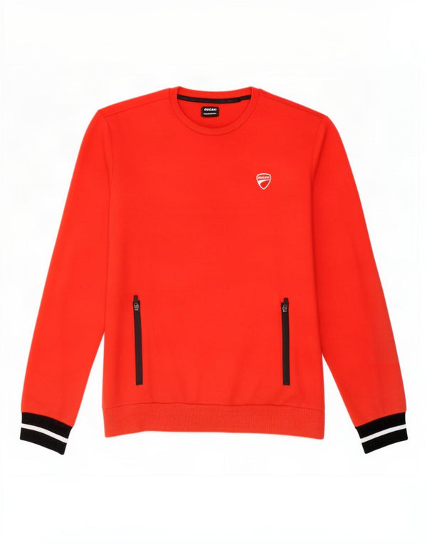 Ducati Sweat-shirt graphique pour garçon 13-14 ans XL Rouge Colourblock Coton
