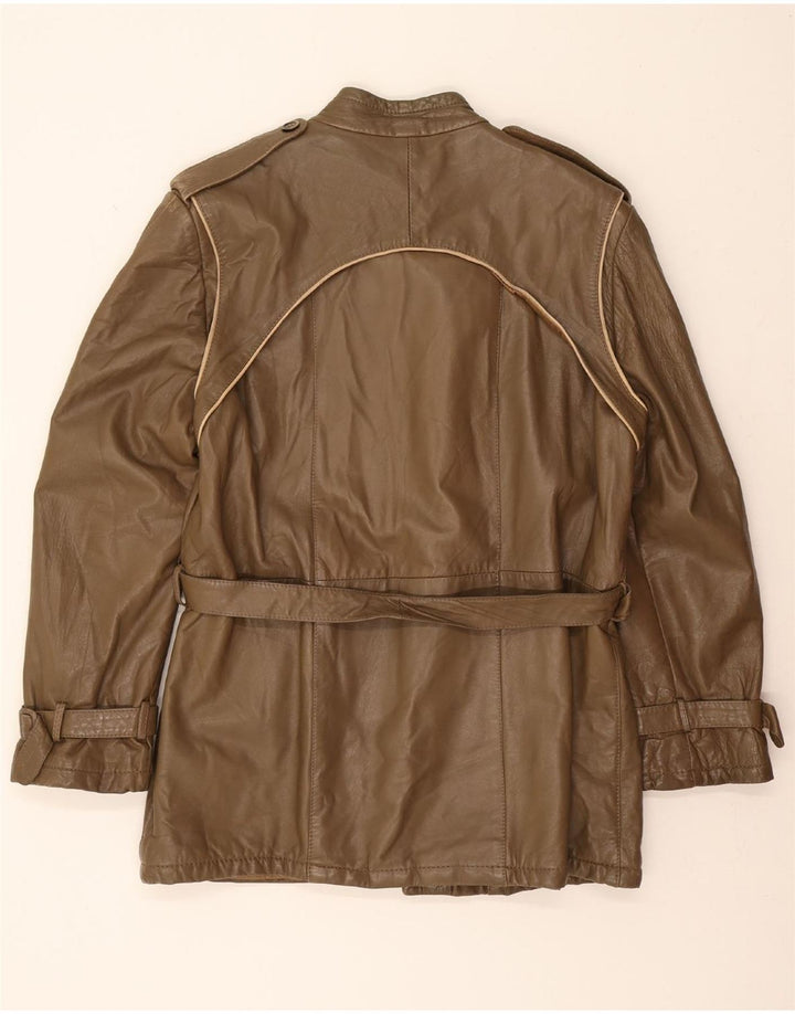 FACIBA Mens Leather Jacket IT 52 XL Brown Vintage Faciba and Second-Hand Faciba from Messina Hembry 
