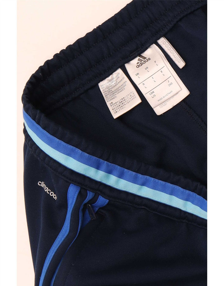 Adidas Pantalon de survêtement Climacool pour homme Large Bleu marine Polyester