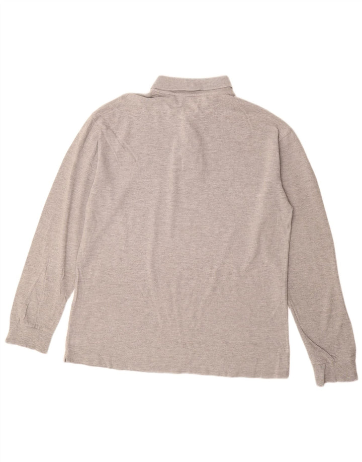 Kappa Polo à manches longues homme XL gris coton