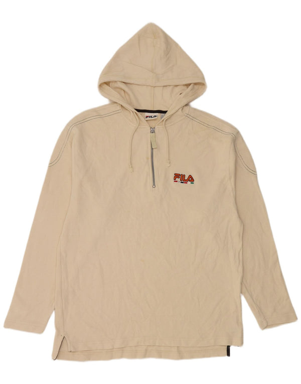 Fila Haut à capuche à manches longues pour homme en coton beige