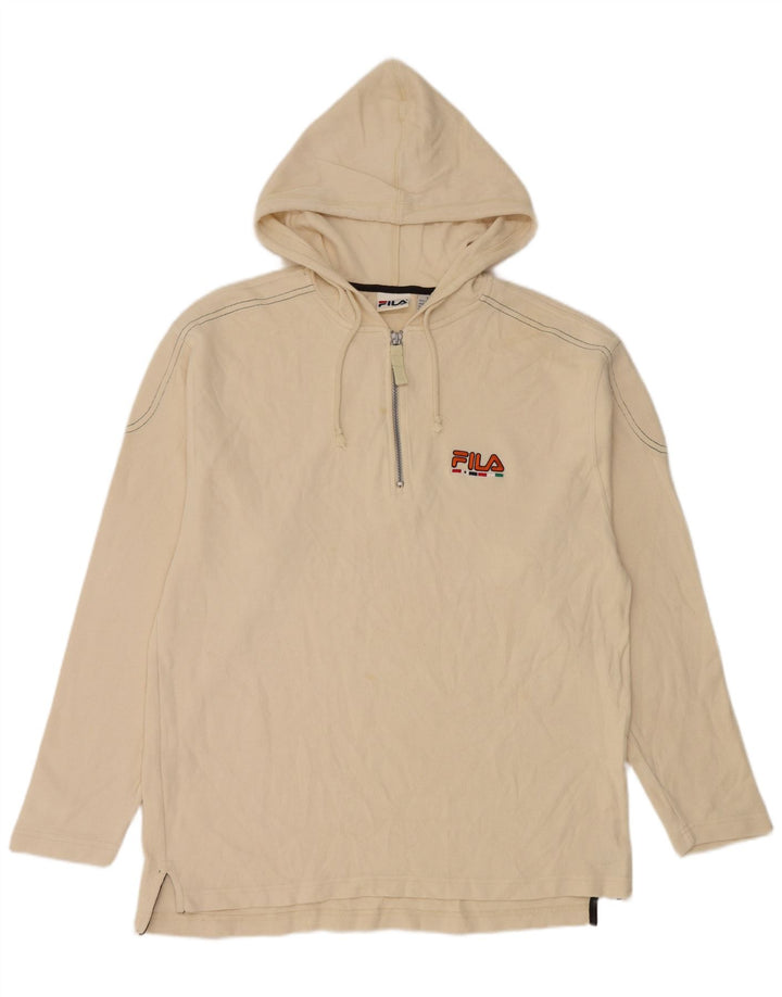 Fila Haut à capuche à manches longues pour homme en coton beige