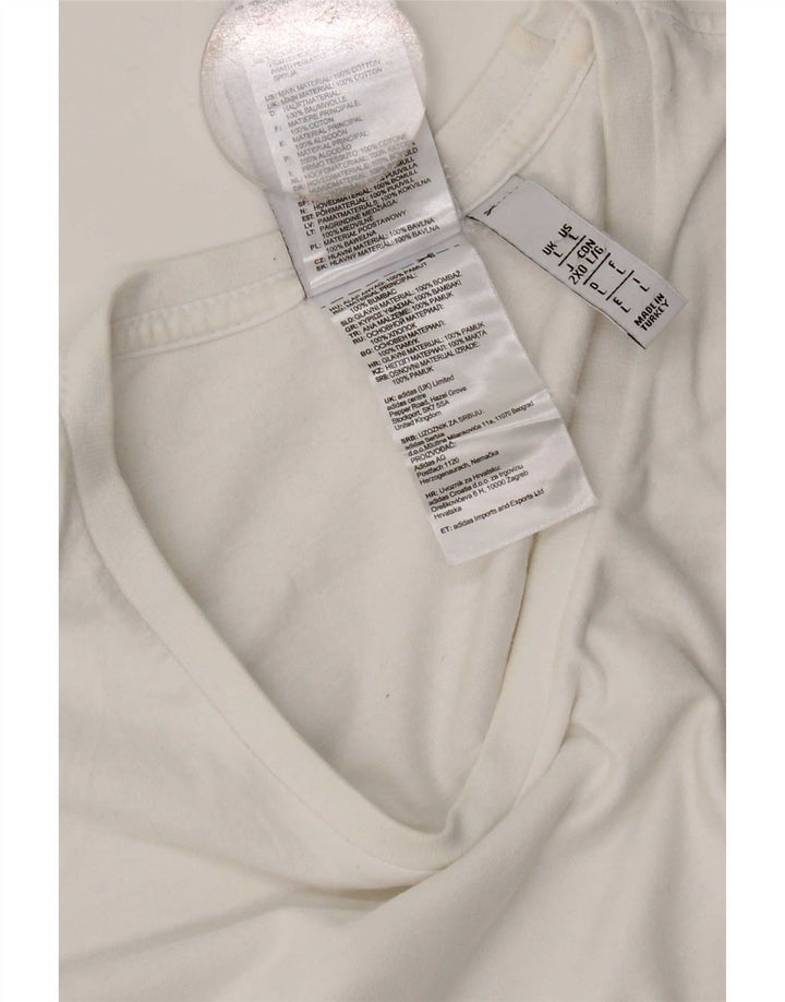 Adidas T-Shirt Homme Haut Grand Coton Blanc