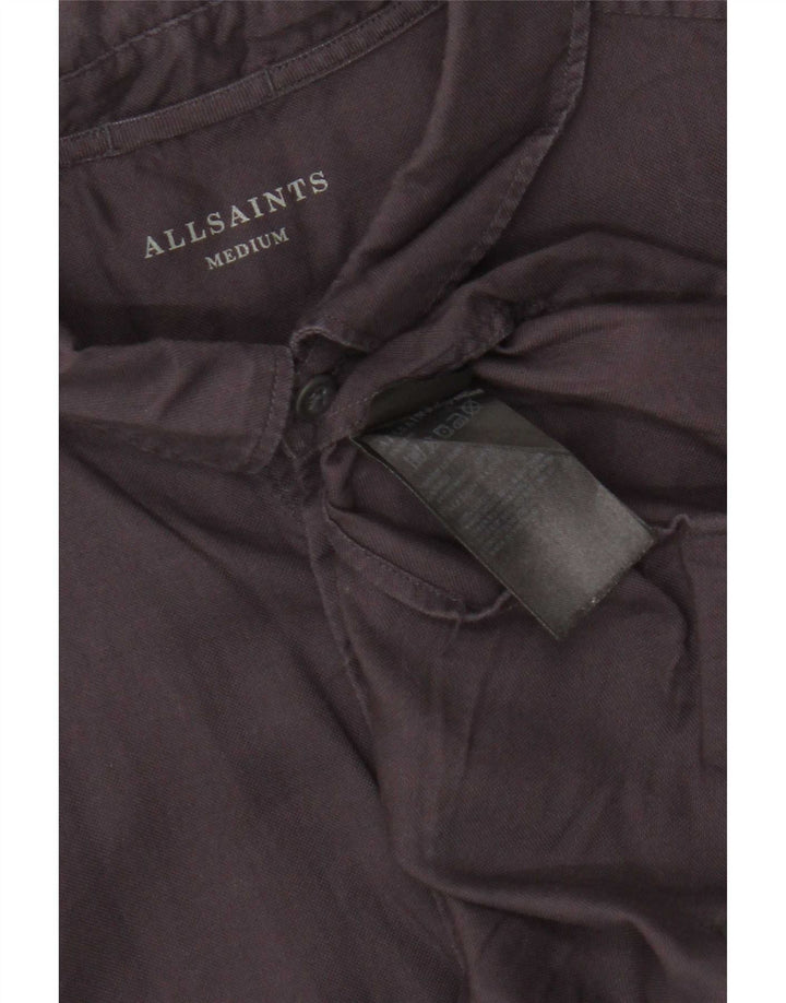 All Saints Chemise Homme Coton Noir Moyen