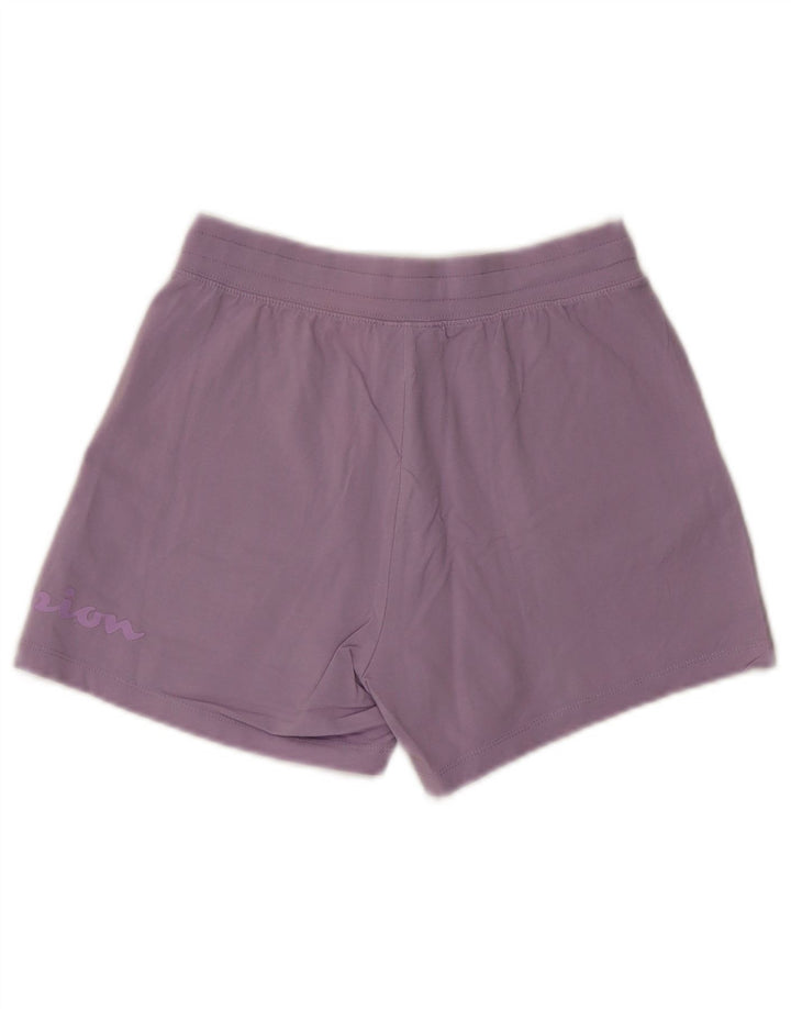 CHAMPION Short de sport graphique pour femme UK 4 XS Violet Coton