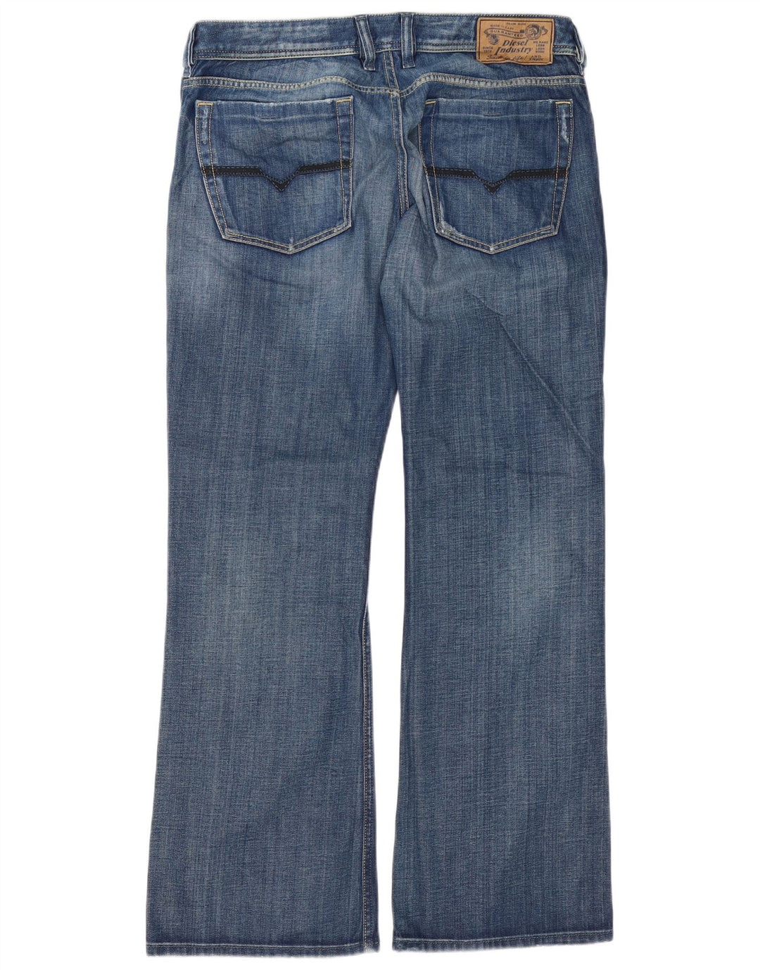 Diesel Jean Bootcut Zathan Regular Homme W34 L32 Bleu Coton