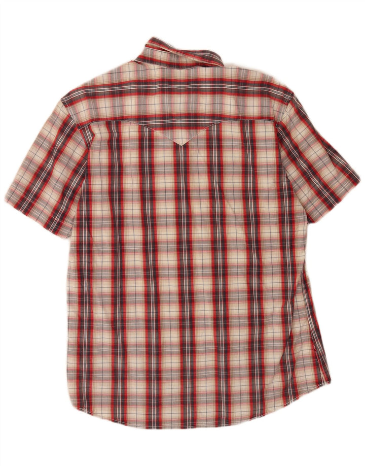 Levi's Chemise à Manches Courtes Homme Coupe Classique Grand Carreau Rouge Coton