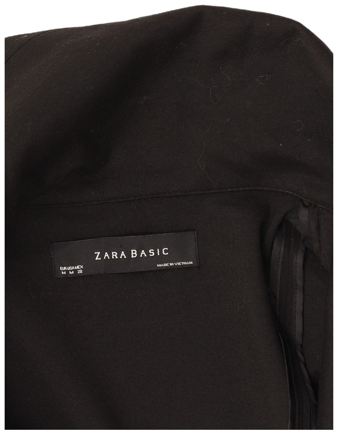 Zara Veste blazer à 1 bouton pour femme UK 12 Noir moyen