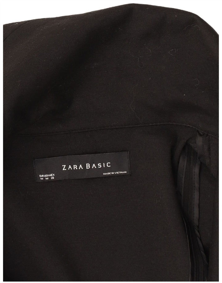 Zara Veste blazer à 1 bouton pour femme UK 12 Noir moyen
