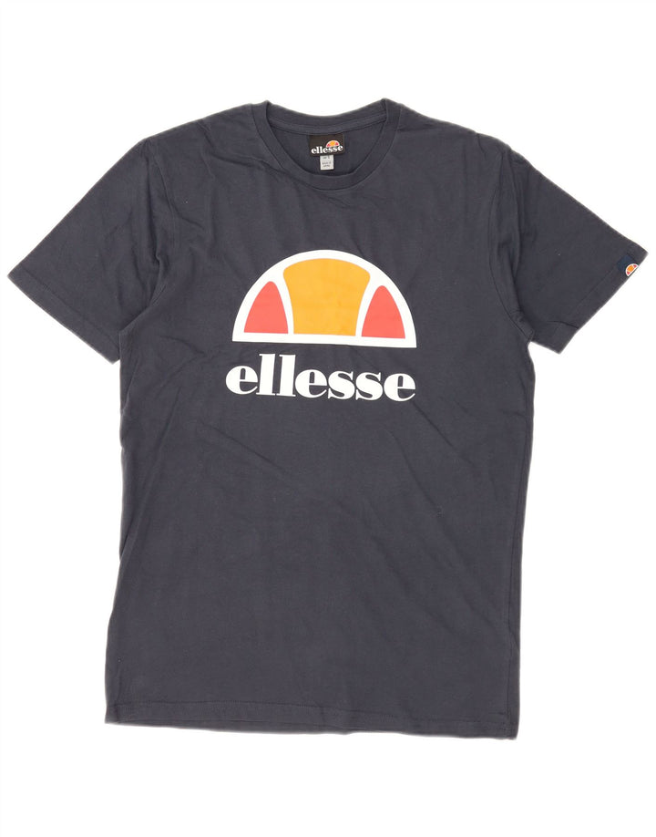 Ellesse T-Shirt Graphique Haut Petit Bleu Marine Coton Homme