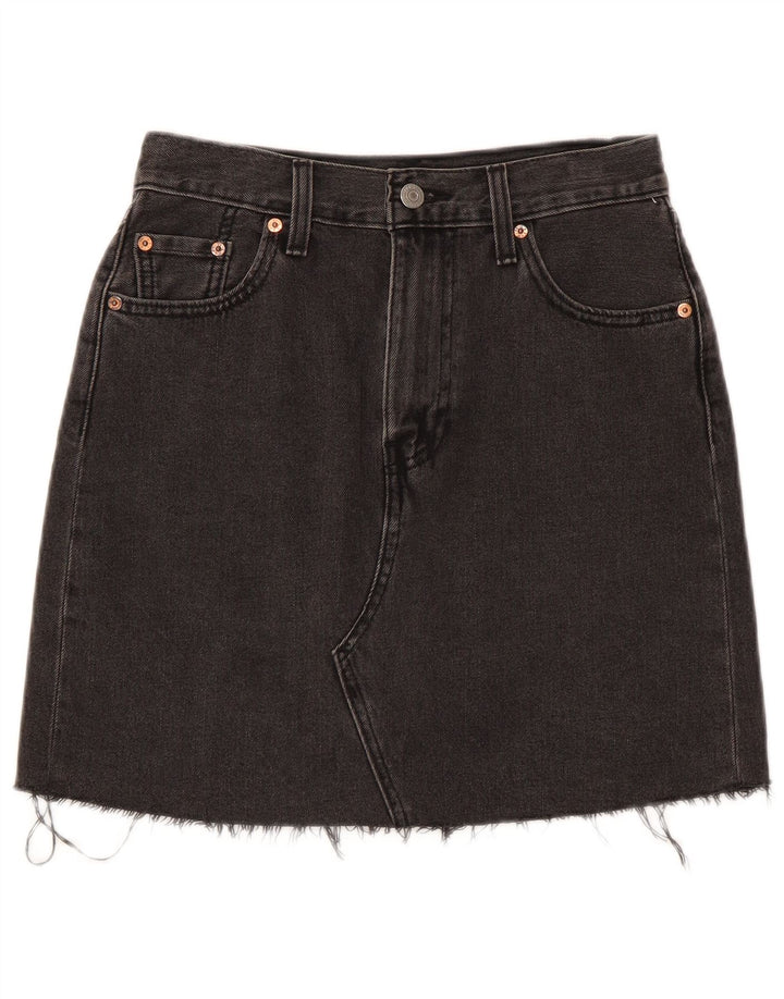 Levi's Jupe en Jean Femme W26 Small Gris Coton