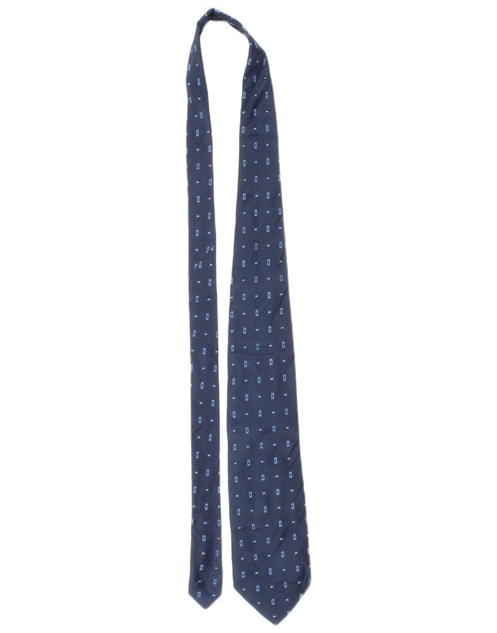 Les Copains Cravate Homme Taille Unique Bleu Géométrique Soie