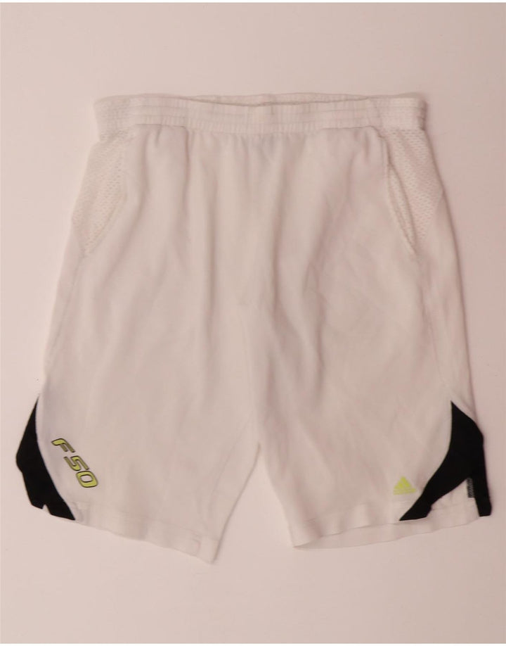 ADIDAS Short de Sport Clima 365 Homme Blanc Moyen Polyester Colorblock
