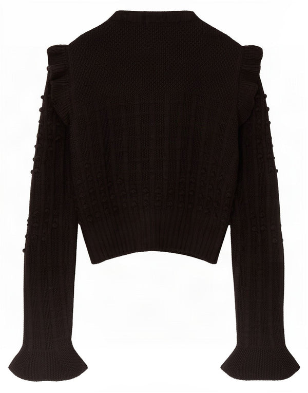 Philosphy Di Lorenzo Serafini Pull Cardigan pour Femme UK 10 Petit Noir