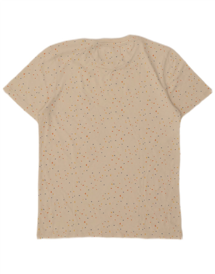 Lyle & Scott T-Shirt Homme Blanc Cassé Moyen Coton À Pois