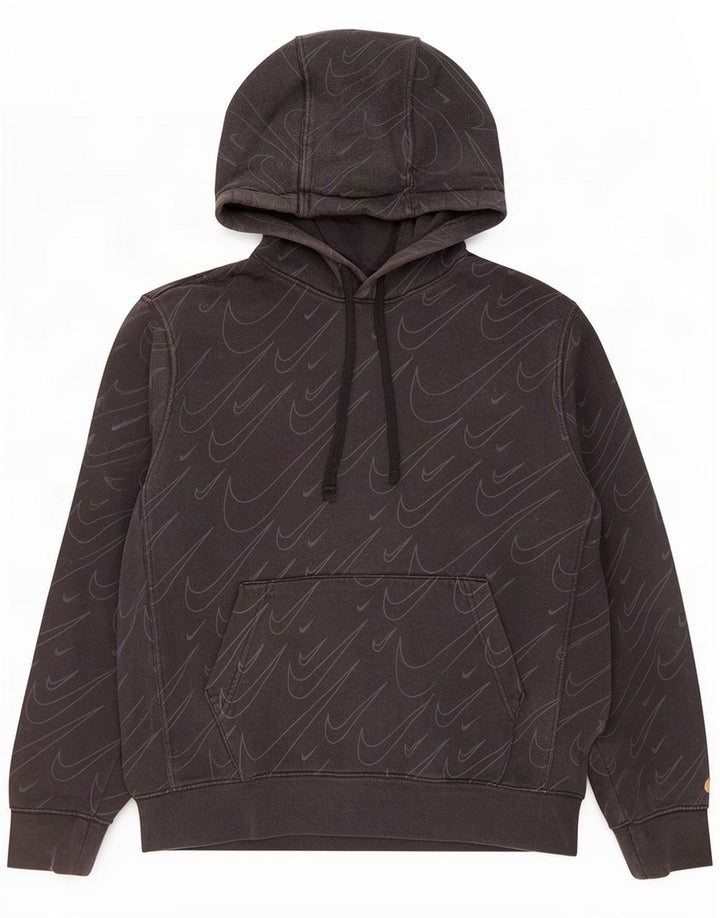 Nike Pull à capuche graphique pour homme Petit coton noir
