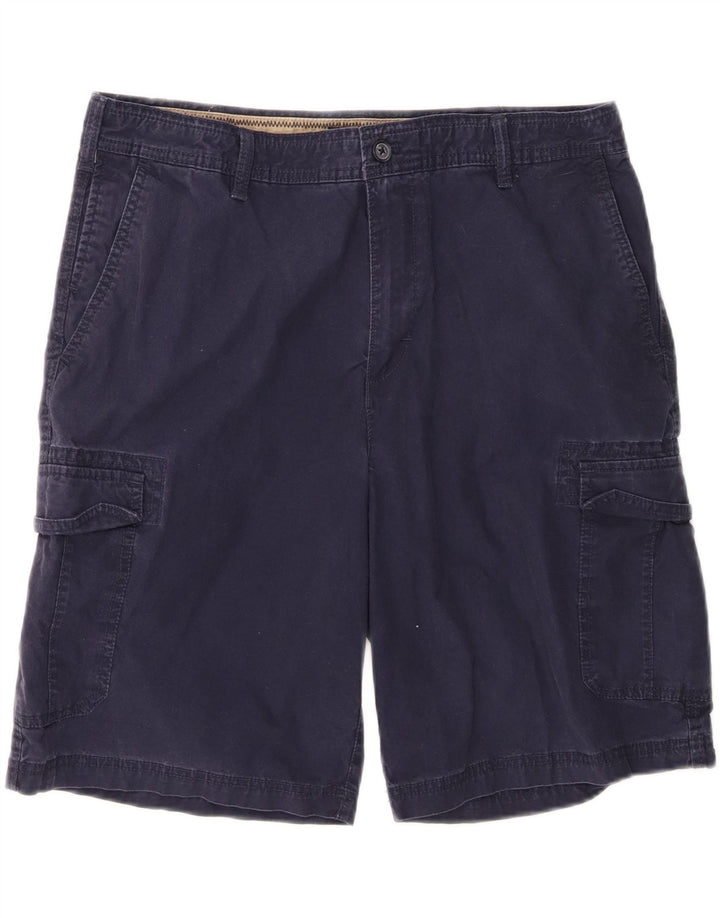IZOD Mens Cargo Shorts W36 Large  Navy Blue Cotton Vintage Izod and Second-Hand Izod from Messina Hembry 