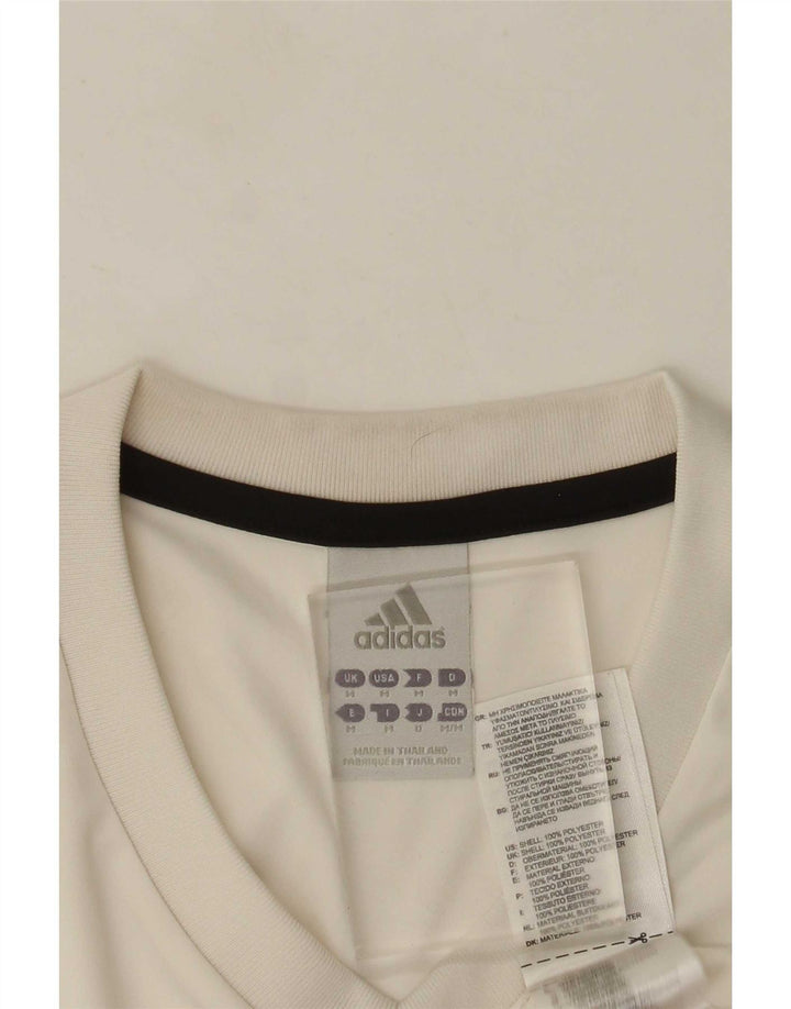 Adidas Hommes Climalite T-Shirt Haut Moyen Blanc Polyester