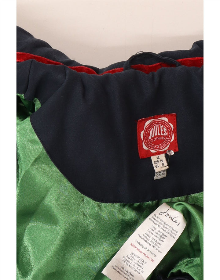 Joules Veste matelassée pour femme UK 12 Medium Bleu Marine Polyester