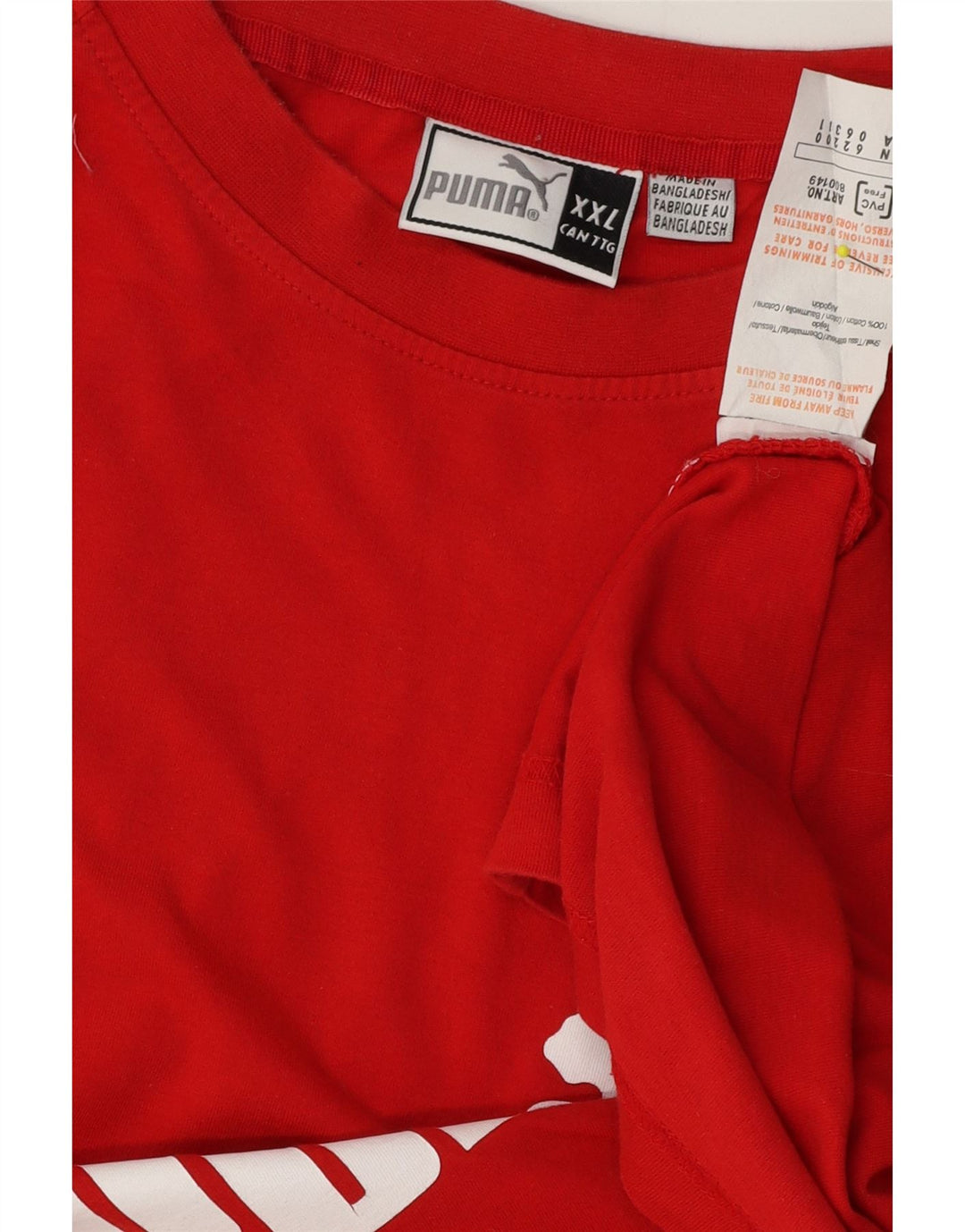 Puma Débardeur graphique pour homme 2XL Rouge Coton