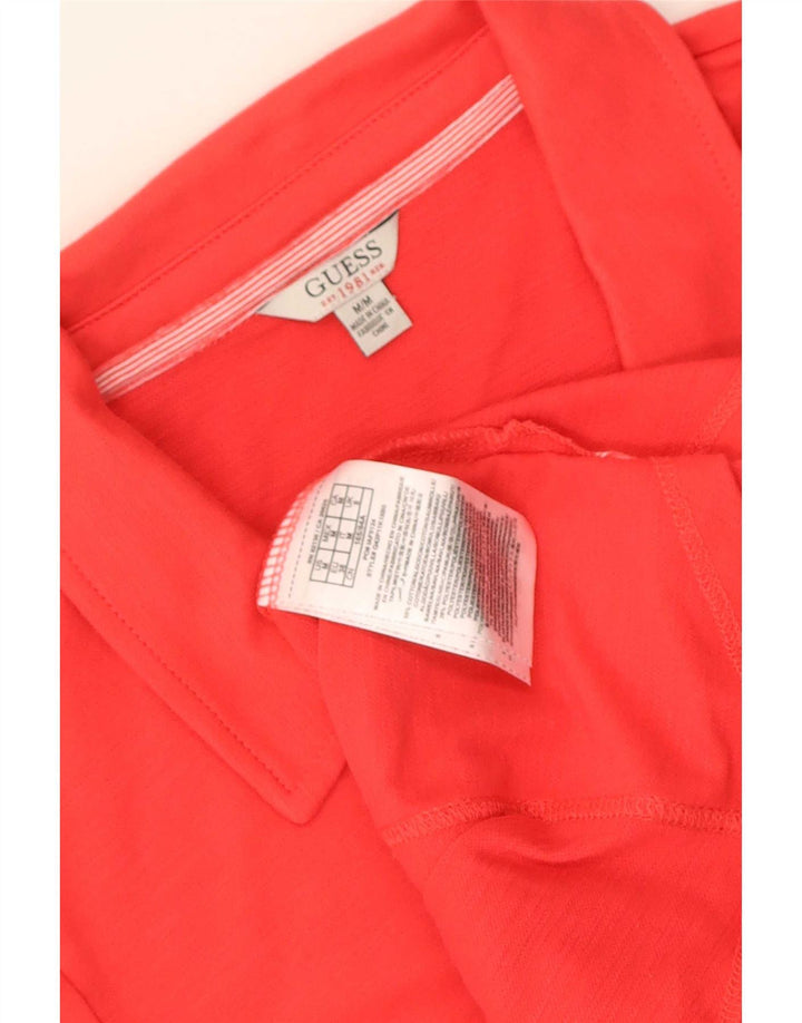 Guess Polo Femme UK 12 Coton Rouge Moyen