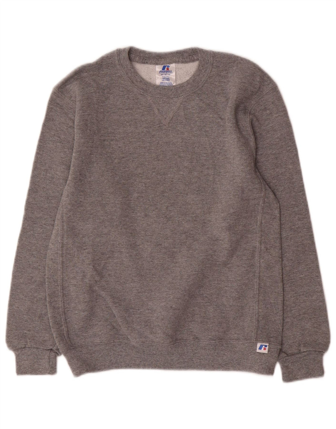 Russell Athletic Sweat-shirt pour garçon 11-12 ans Gris moyen moucheté