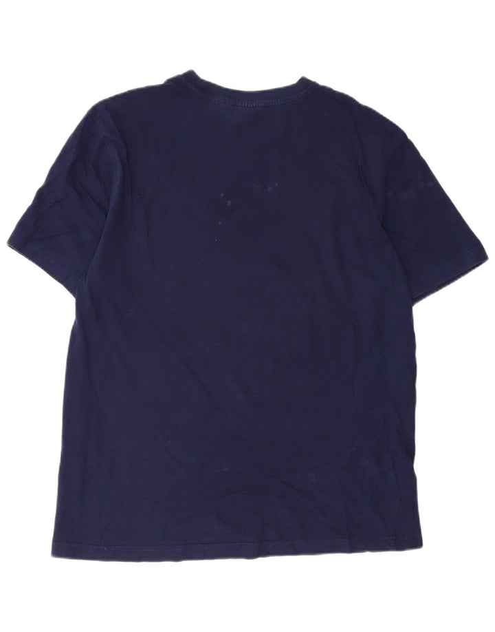 Fila T-Shirt Graphique Homme Bleu Marine Moyen Coton