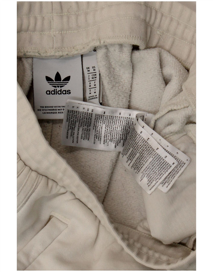 ADIDAS Pantalon de survêtement pour homme en coton blanc cassé moyen