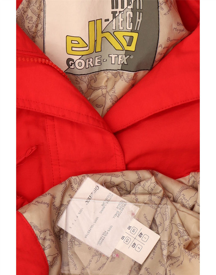 ELHO Veste de Ski Coupe Ample Gore-Tex Femme IT 42 Rouge Moyen Polyamide