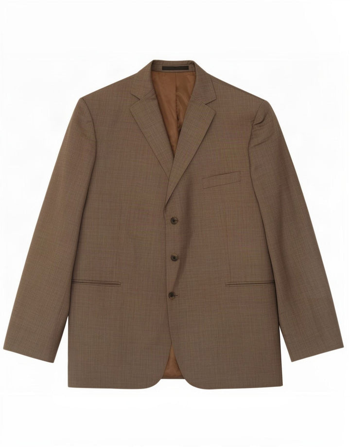 Marks & Spencer Veste blazer à 3 boutons pour homme UK 48 2XL Laine beige