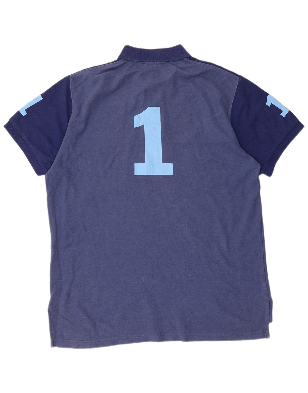 Hackett Polo Graphique Homme Large Bleu Marine Colorblock Coton