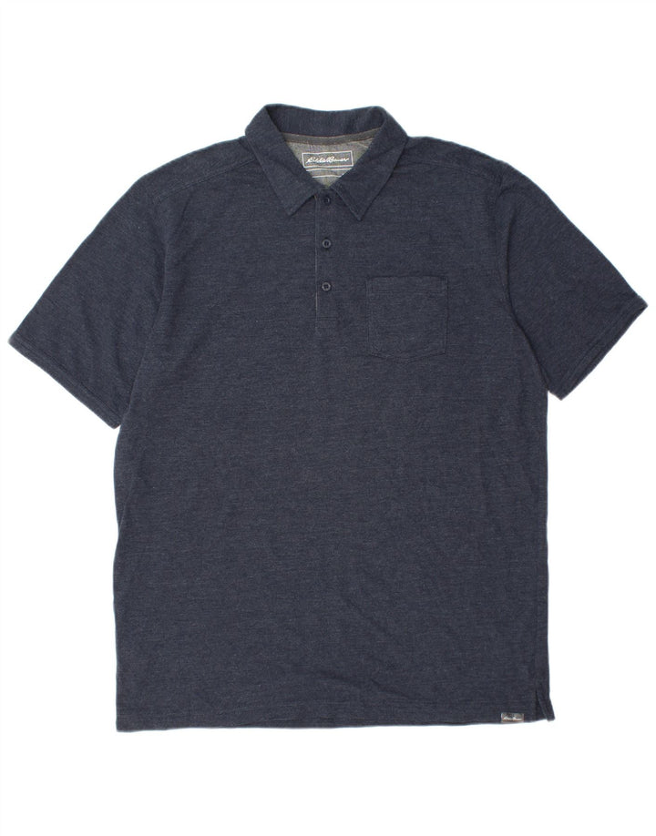 EDDIE BAUER Polo Homme Grand Bleu Marine Coton