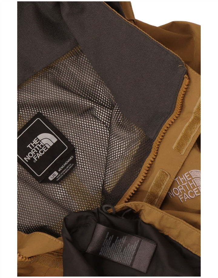 The North Face Veste de pluie à capuche pour homme UK 40 Large Marron Polyester