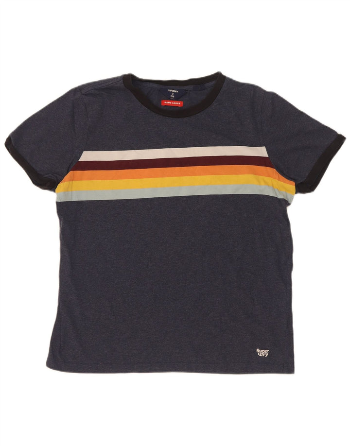 Superdry T-Shirt Homme Bleu Marine Moyen Colourblock