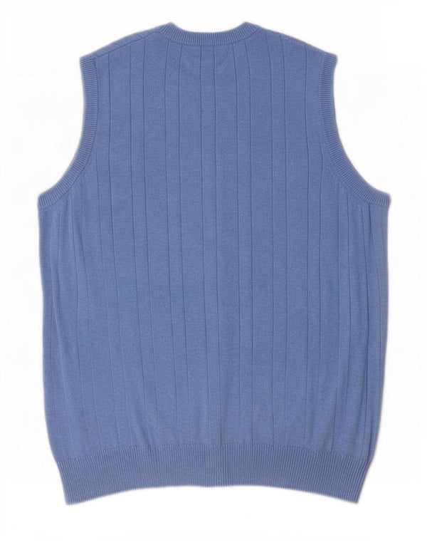 Marks & Spencer Débardeur pour homme en coton bleu petit
