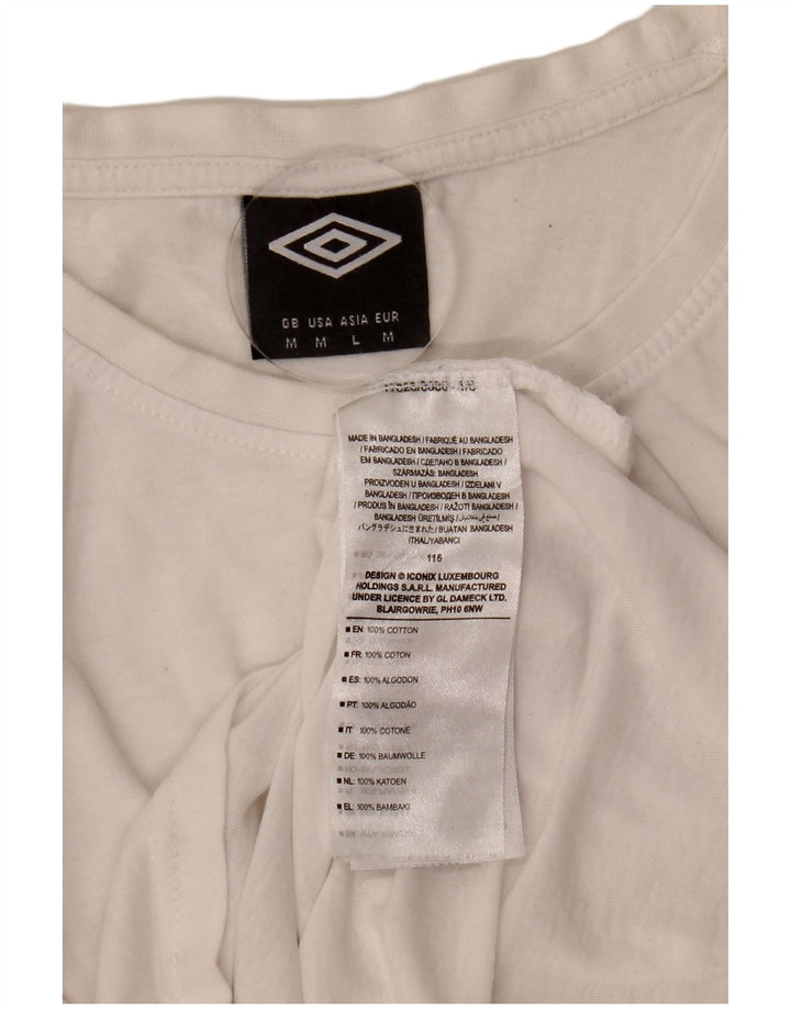Umbro T-Shirt Homme Blanc Moyen Coton
