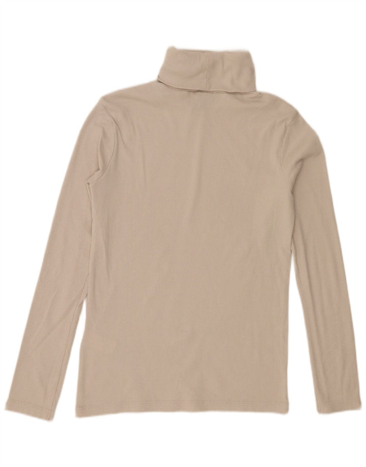 Kappa Haut à manches longues pour femme UK 10 Small Beige Coton