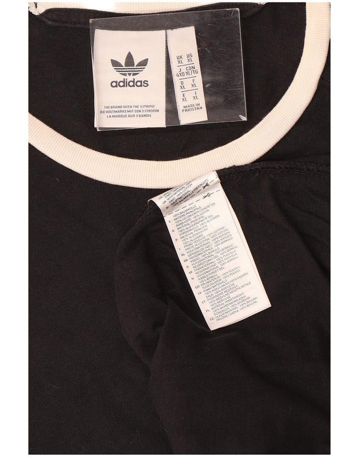 Adidas T-Shirt Homme Top XL Noir Coton