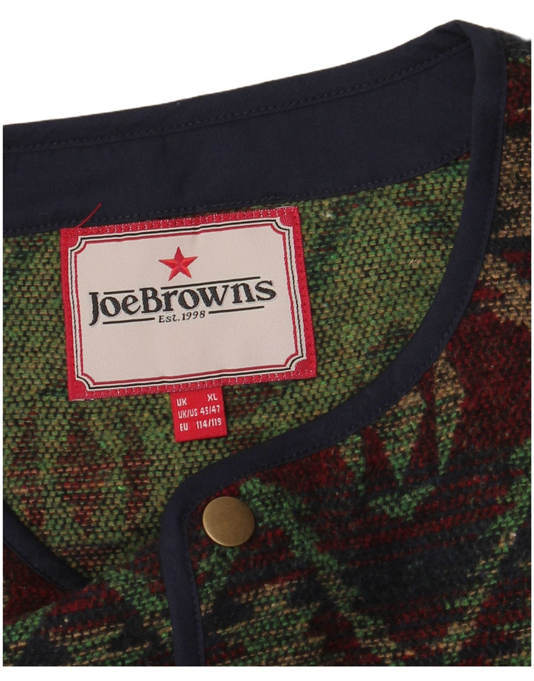 JOE BROWNS Gilet Homme XL Multicolore Fair Isle