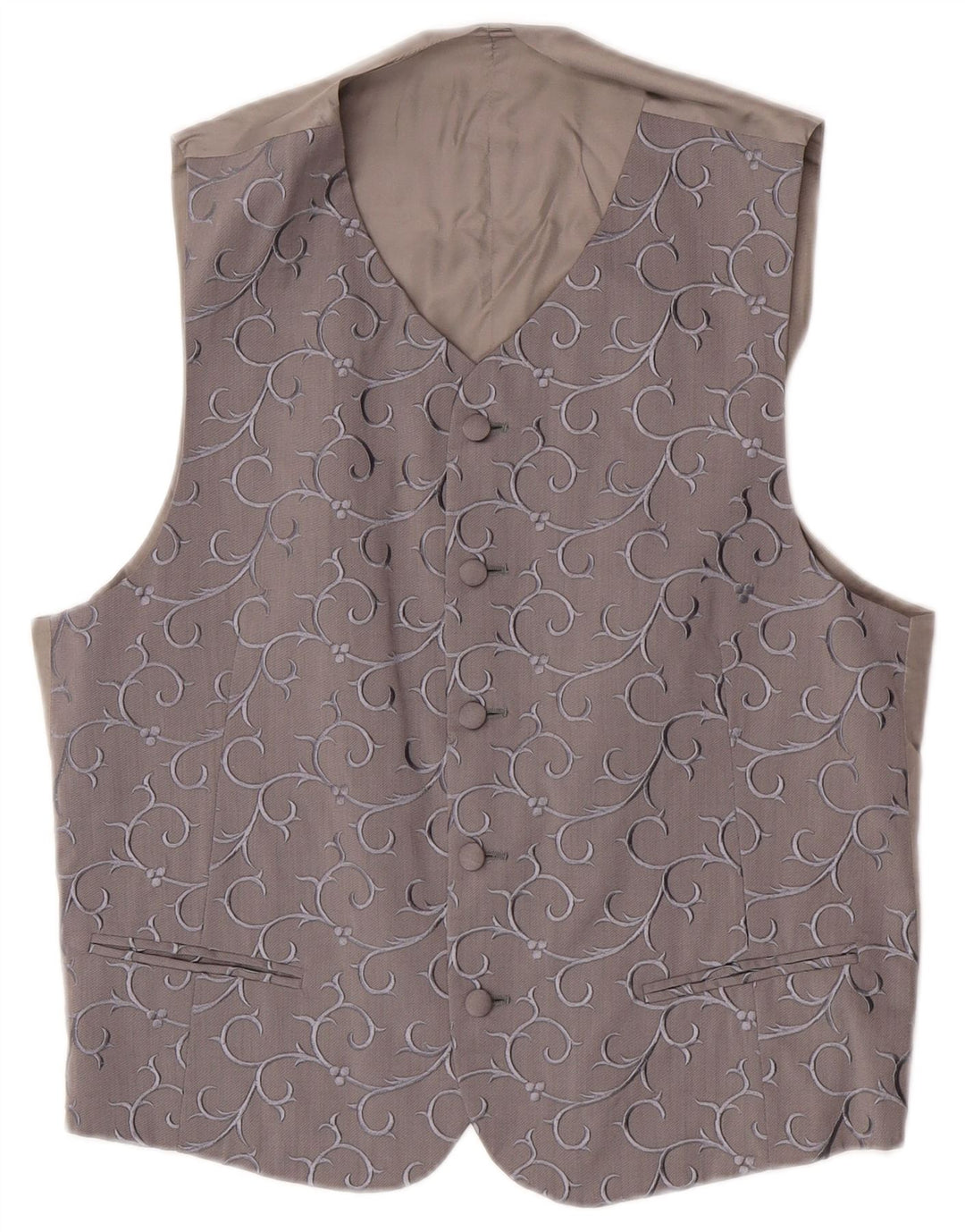 Gilet homme vintage gris moyen Paisley