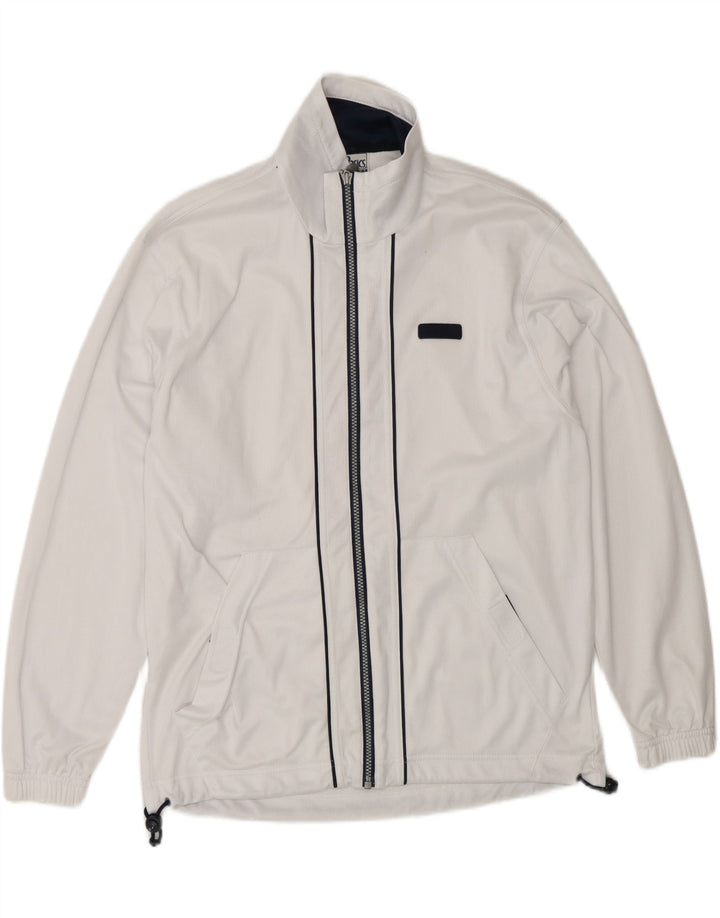 ASICS Veste de survêtement coupe ample pour homme XS Blanc Polyester