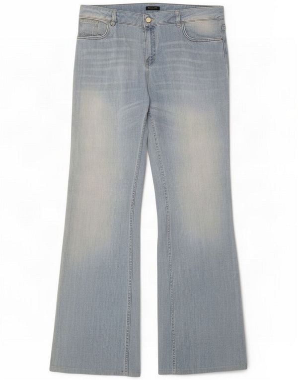 Massimo Dutti Jean bootcut taille basse pour femme EU 42 Large W32 L32 Bleu