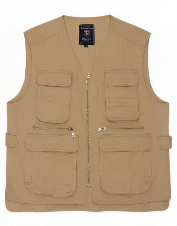 Dolomite Gilet utilitaire pour homme UK 42 XL Coton beige