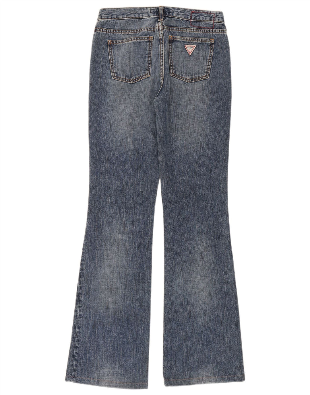 Guess Jean évasé Femme W26 L32 Bleu Coton