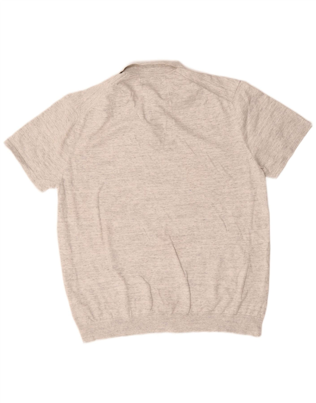 Marks & Spencer Polo Homme XL Gris Moucheté Coton