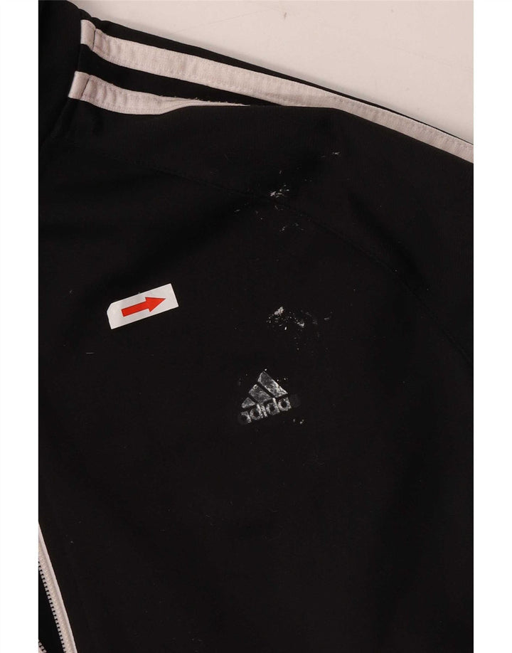 Adidas Veste de survêtement pour femme UK 12/14 Medium Noir Polyester
